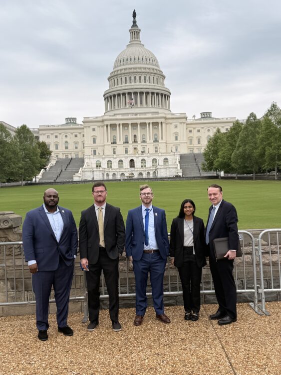 MOCEP delegates to LAC stand in front of the US Capitol in Washington, DC.